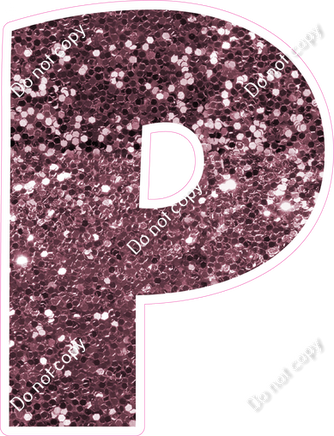 LG 23.5" Individuals - Mauve Sparkle P