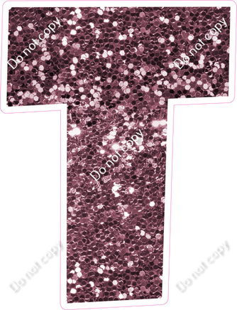 LG 23.5" Individuals - Mauve Sparkle T