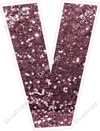 LG 23.5" Individuals - Mauve Sparkle V