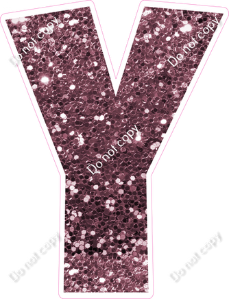 LG 23.5" Individuals - Mauve Sparkle Y