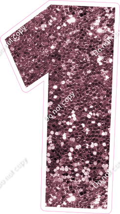 LG 23.5" Individuals - Mauve Sparkle 1
