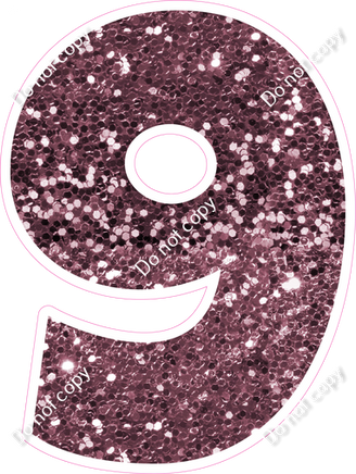 LG 23.5" Individuals - Mauve Sparkle 9