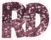 LG 23.5" Individuals - Mauve Sparkle RD
