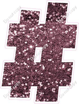 LG 23.5" Individuals - Mauve Sparkle #