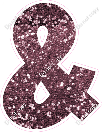 LG 23.5" Individuals - Mauve Sparkle &