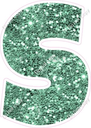 LG 23.5" Individuals - Sea Foam Sparkle S