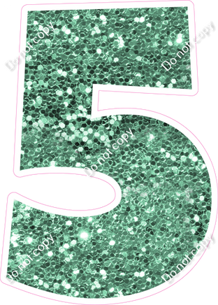 LG 23.5" Individuals - Sea Foam Sparkle 5