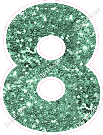 LG 23.5" Individuals - Sea Foam Sparkle 8