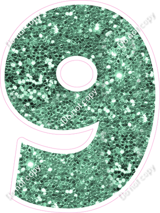 LG 23.5" Individuals - Sea Foam Sparkle 9
