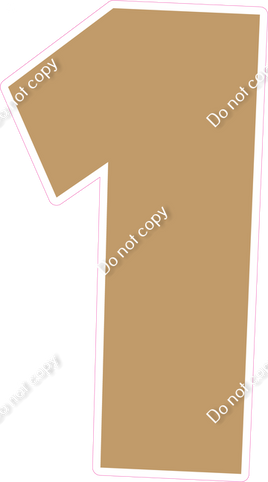 30" Individuals - Flat Khaki