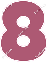 30" Individuals - Flat Mauve