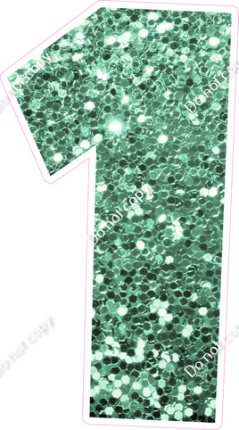 30" Individuals - Sea Foam Sparkle