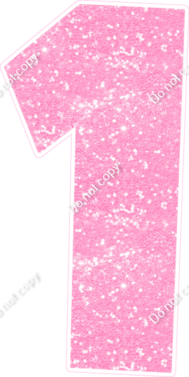 LG 47" Individuals - Sparkle Baby Pink 1