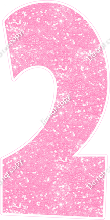 LG 47" Individuals - Sparkle Baby Pink 2