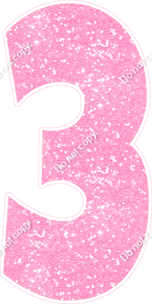 LG 47" Individuals - Sparkle Baby Pink 3