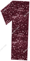 LG 47" Individuals - Sparkle Burgundy 1
