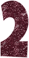 LG 47" Individuals - Sparkle Burgundy 2