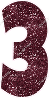 LG 47" Individuals - Sparkle Burgundy 3