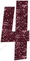 LG 47" Individuals - Sparkle Burgundy 4