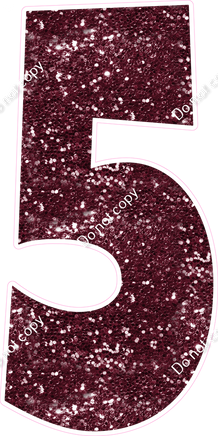 LG 47" Individuals - Sparkle Burgundy 5