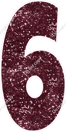 LG 47" Individuals - Sparkle Burgundy 6