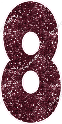 LG 47" Individuals - Sparkle Burgundy 8