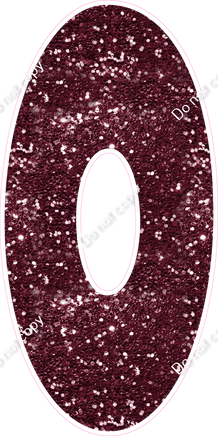 LG 47" Individuals - Sparkle Burgundy