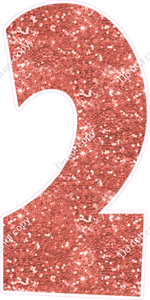 LG 47" Individuals - Sparkle Coral 2