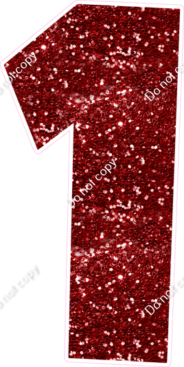 LG 47" Individuals - Sparkle Crimson 1