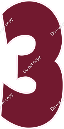 LG 47" Individuals - Flat Burgundy 3