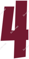 LG 47" Individuals - Flat Burgundy 4