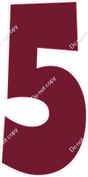 LG 47" Individuals - Flat Burgundy 5