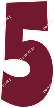 LG 47" Individuals - Flat Burgundy 5