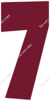 LG 47" Individuals - Flat Burgundy 7