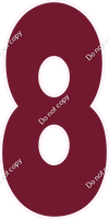LG 47" Individuals - Flat Burgundy 8