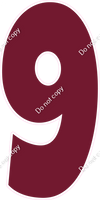 LG 47" Individuals - Flat Burgundy 9
