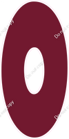 LG 47" Individuals - Flat Burgundy