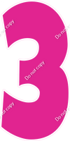 LG 47" Individuals - Flat Hot Pink 3