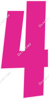 LG 47" Individuals - Flat Hot Pink 4
