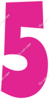 LG 47" Individuals - Flat Hot Pink 5