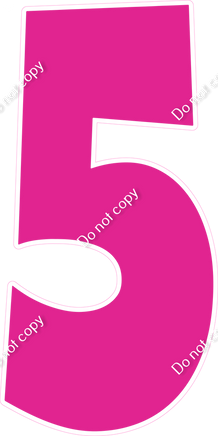LG 47" Individuals - Flat Hot Pink 5