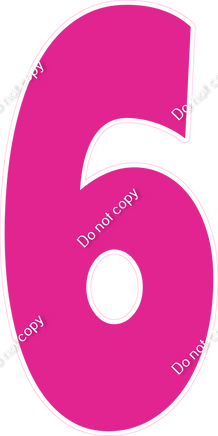 LG 47" Individuals - Flat Hot Pink 6