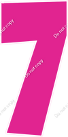 LG 47" Individuals - Flat Hot Pink 7