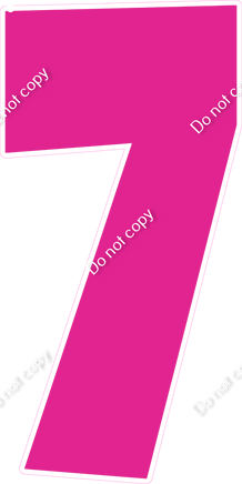 LG 47" Individuals - Flat Hot Pink 7
