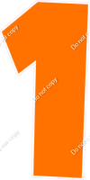LG 47" Individuals - Flat Orange 1