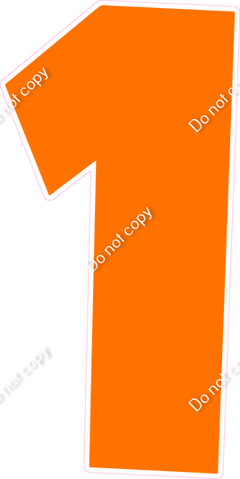 LG 47" Individuals - Flat Orange 1