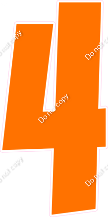 LG 47" Individuals - Flat Orange 4