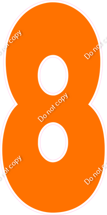 LG 47" Individuals - Flat Orange 8