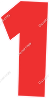 LG 47" Individuals - Flat Red 1