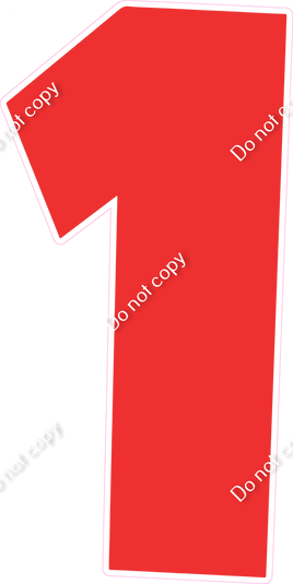 LG 47" Individuals - Flat Red 1